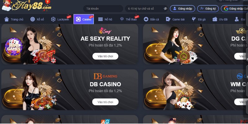 Casino Hay88 tự hào sở hữu một tỷ lệ cá cược cực kỳ cao